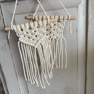 2 macrame wall hangings